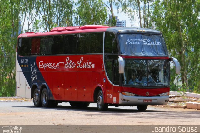 Expresso São Luiz 7120 na cidade de Cuiabá, Mato Grosso, Brasil, por [Leandro Sousa]. Número da foto: #3136762.