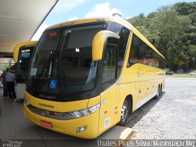 Viação Itapemirim 60583 na cidade de Manhuaçu, Minas Gerais, Brasil, por Thales Pires Silva. ID da foto: 3135258.