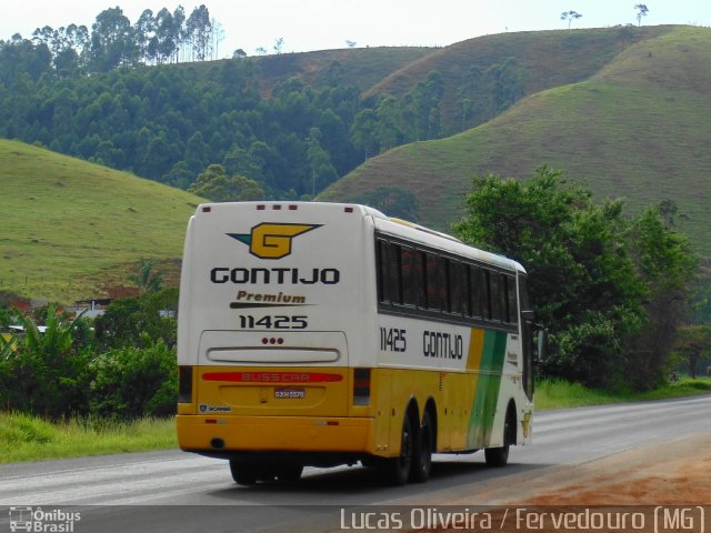 Empresa Gontijo de Transportes 11425 na cidade de Fervedouro, Minas Gerais, Brasil, por Lucas Oliveira. Número da foto: #3137884.