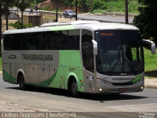 Transbrasiliana Transportes e Turismo 51217 na cidade de Teresina, Piauí, Brasil, por Cleiton Rodrigues. Número da foto: #3138787.