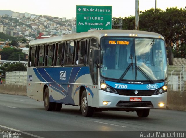 Real Transporte e Turismo 7700 na cidade de Belo Horizonte, Minas Gerais, Brasil, por Adão Raimundo Marcelino. ID da foto: 3139364.