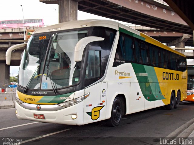 Empresa Gontijo de Transportes 18450 na cidade de Rio de Janeiro, Rio de Janeiro, Brasil, por Lucas Lima. Número da foto: #3139076.