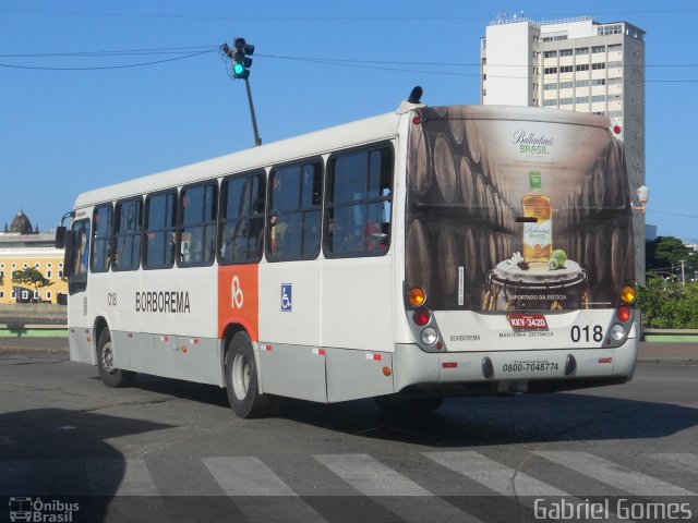 Borborema Imperial Transportes 018 na cidade de Recife, Pernambuco, Brasil, por Gabriel  Gomes. ID da foto: 3138034.