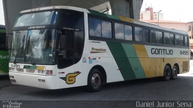 Empresa Gontijo de Transportes 11495 na cidade de Belo Horizonte, Minas Gerais, Brasil, por Daniel Junior Sena. ID da foto: 3137634.