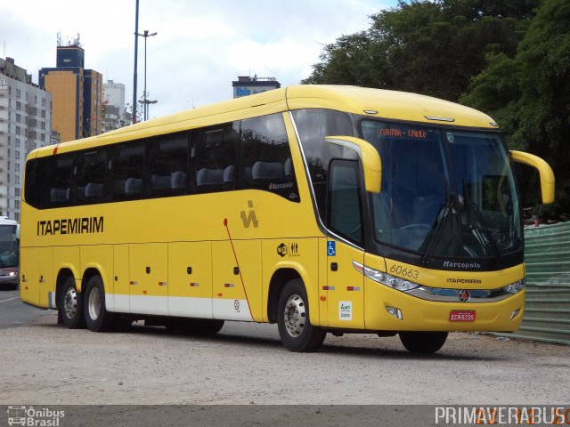 Viação Itapemirim 60663 na cidade de Curitiba, Paraná, Brasil, por Alexandre Rodrigo. ID da foto: 3138390.