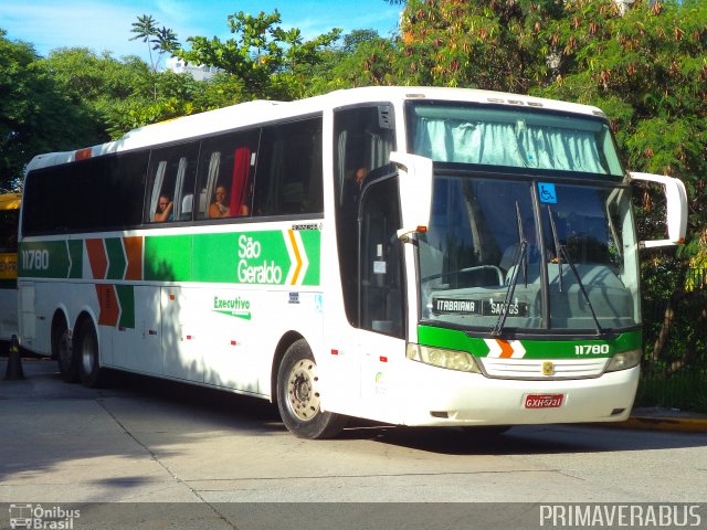 Cia. São Geraldo de Viação 11780 na cidade de São Paulo, São Paulo, Brasil, por Alexandre Rodrigo. ID da foto: 3137702.