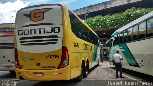 Empresa Gontijo de Transportes 18215 na cidade de Belo Horizonte, Minas Gerais, Brasil, por Daniel Junior Sena. Número da foto: #3137646.