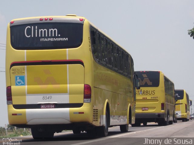 Viação Itapemirim 8549 na cidade de Campos dos Goytacazes, Rio de Janeiro, Brasil, por Jhony de Sousa. ID da foto: 3141091.