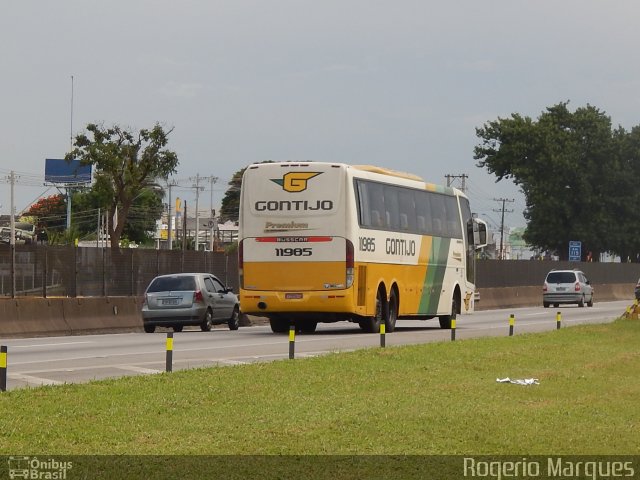 Empresa Gontijo de Transportes 11985 na cidade de Taubaté, São Paulo, Brasil, por Rogerio Marques. ID da foto: 3140363.