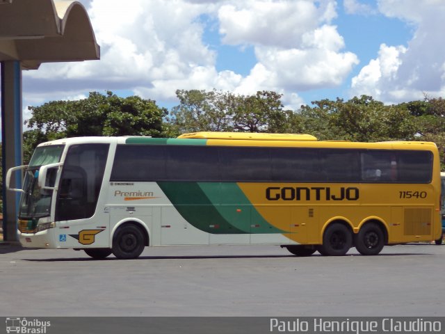 Empresa Gontijo de Transportes 11540 na cidade de Montes Claros, Minas Gerais, Brasil, por Paulo Henrique Claudino. ID da foto: 3140026.