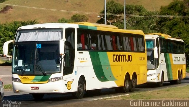 Empresa Gontijo de Transportes 12100 na cidade de Viana, Espírito Santo, Brasil, por Guilherme Goldman. ID da foto: 3141605.