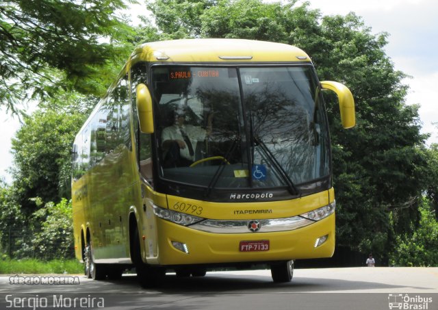 Viação Itapemirim 60793 na cidade de São Paulo, São Paulo, Brasil, por Sergio Moreira Gomes da Silva. ID da foto: 3142016.