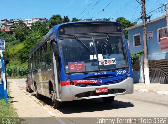 Viação Cidade de Caieiras 22.172 na cidade de Francisco Morato, São Paulo, Brasil, por Johnny Ferreira. Número da foto: #3140505.