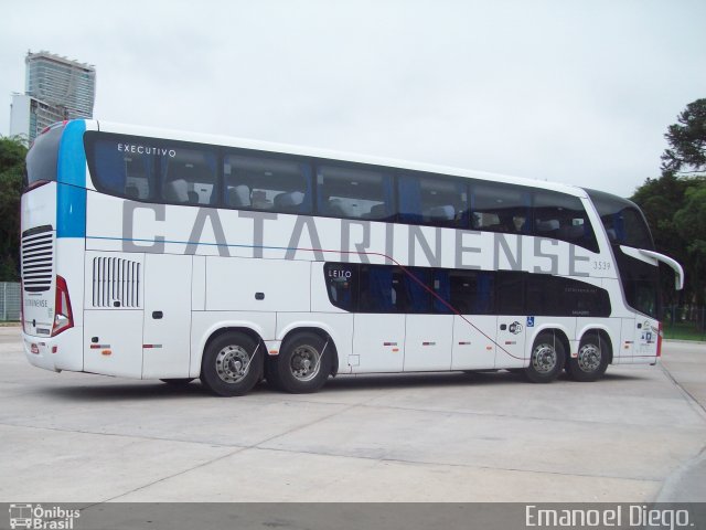 Auto Viação Catarinense 3539 na cidade de Curitiba, Paraná, Brasil, por Emanoel Diego.. ID da foto: 3141568.