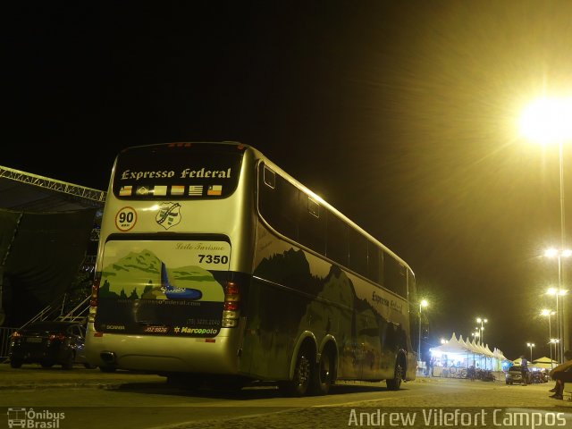 Expresso Federal 7350 na cidade de Pirapora, Minas Gerais, Brasil, por Andrew Campos. Número da foto: #3140150.