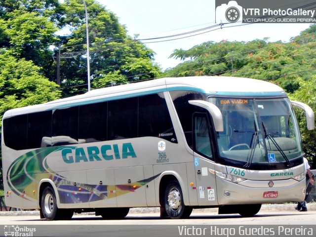Viação Garcia 7616 na cidade de Maringá, Paraná, Brasil, por Victor Hugo Guedes Pereira. Número da foto: #3140232.