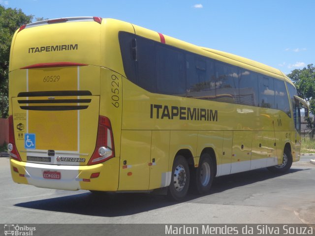 Viação Itapemirim 60529 na cidade de Brasília, Distrito Federal, Brasil, por Marlon Mendes da Silva Souza. Número da foto: #3142596.