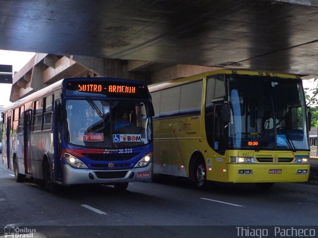 Empresa de Ônibus Vila Galvão 30.533 na cidade de São Paulo, São Paulo, Brasil, por Thiago  Pacheco. ID da foto: 3142812.