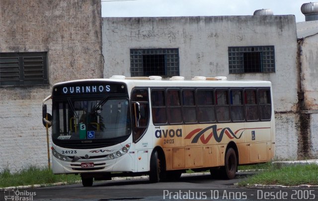 AVOA - Auto Viação Ourinhos Assis 24123 na cidade de Ourinhos, São Paulo, Brasil, por Cristiano Soares da Silva. Número da foto: #3143643.