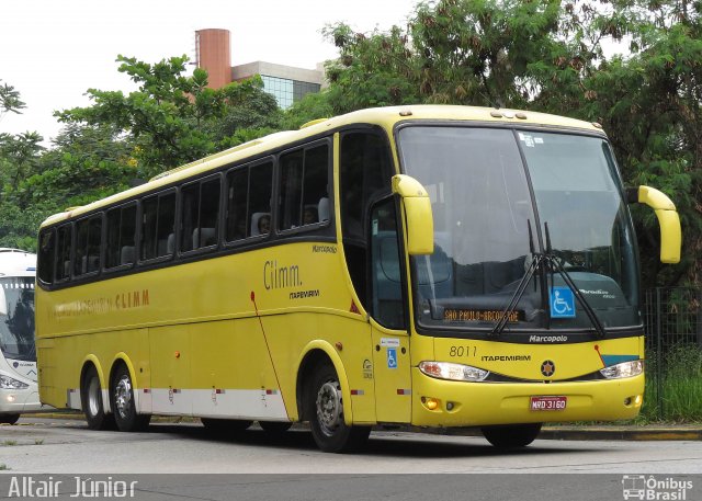 Viação Itapemirim 8011 na cidade de São Paulo, São Paulo, Brasil, por Altair Júnior. ID da foto: 3144176.