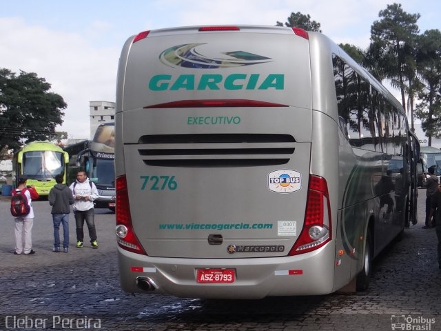 Viação Garcia 7276 na cidade de Curitiba, Paraná, Brasil, por Cleber Luiz Pereira. ID da foto: 3144491.