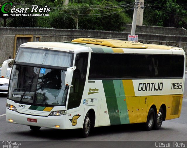 Empresa Gontijo de Transportes 11695 na cidade de Belo Horizonte, Minas Gerais, Brasil, por César Ônibus. Número da foto: #3142773.
