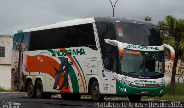 Empresa de Transportes Andorinha 6262 na cidade de Ourinhos, São Paulo, Brasil, por Cristiano Soares da Silva. Número da foto: #3143719.