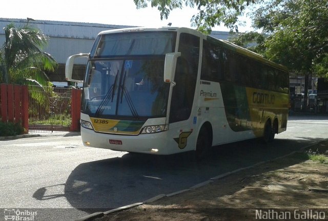 Empresa Gontijo de Transportes 12385 na cidade de Vitória, Espírito Santo, Brasil, por Nathan Gallão. ID da foto: 3142352.