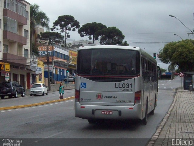 Araucária Transportes Coletivos LL031 na cidade de Curitiba, Paraná, Brasil, por Diego Lopes. Número da foto: #3142544.