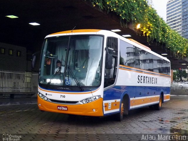 Viação Sertaneja 710  na cidade de Belo Horizonte, Minas Gerais, Brasil, por Adão Raimundo Marcelino. Número da foto: #3144110.