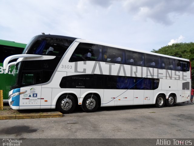 Auto Viação Catarinense 3503 na cidade de São Paulo, São Paulo, Brasil, por Atilio Torres. Número da foto: #3144079.