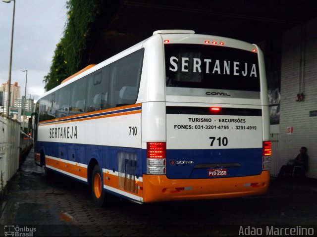 Viação Sertaneja 710  na cidade de Belo Horizonte, Minas Gerais, Brasil, por Adão Raimundo Marcelino. Número da foto: #3144130.