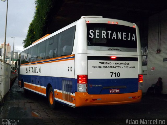 Viação Sertaneja 710  na cidade de Belo Horizonte, Minas Gerais, Brasil, por Adão Raimundo Marcelino. ID da foto: 3144130.