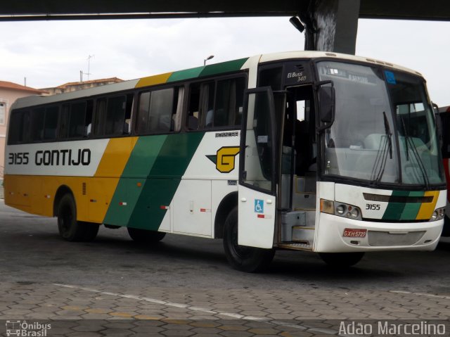 Empresa Gontijo de Transportes 3155 na cidade de Belo Horizonte, Minas Gerais, Brasil, por Adão Raimundo Marcelino. ID da foto: 3147013.