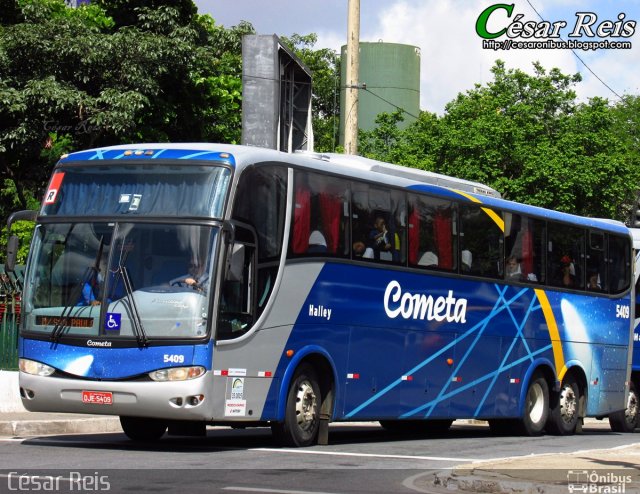 Viação Cometa 5409 na cidade de Belo Horizonte, Minas Gerais, Brasil, por César Ônibus. ID da foto: 3146777.