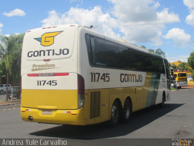 Empresa Gontijo de Transportes 11745 na cidade de Uberaba, Minas Gerais, Brasil, por Andrea Yule Carvalho. ID da foto: 3149181.