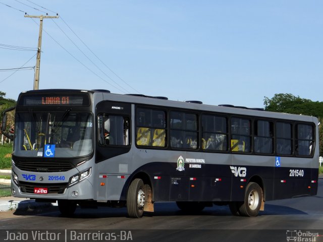 VCB - Viação Cidade de Barreiras 201540 na cidade de Barreiras, Bahia, Brasil, por João Victor. ID da foto: 3148863.