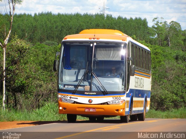 Viação Sertaneja 1360 na cidade de Martinho Campos, Minas Gerais, Brasil, por Maicon Ardirson. Número da foto: #3149033.