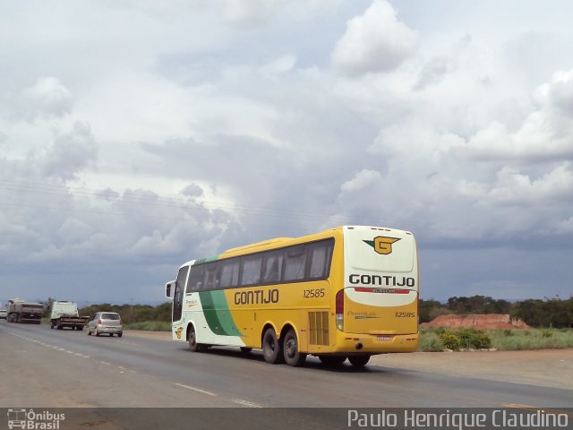 Empresa Gontijo de Transportes 12585 na cidade de Francisco Sá, Minas Gerais, Brasil, por Paulo Henrique Claudino. ID da foto: 3149931.