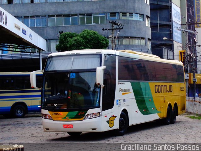 Empresa Gontijo de Transportes 11855 na cidade de Ipatinga, Minas Gerais, Brasil, por Graciliano Santos Passos. ID da foto: 3147704.