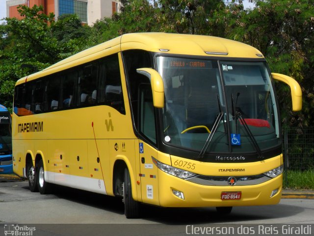 Viação Itapemirim 60755 na cidade de São Paulo, São Paulo, Brasil, por Cleverson dos Reis Giraldi. Número da foto: #3149620.
