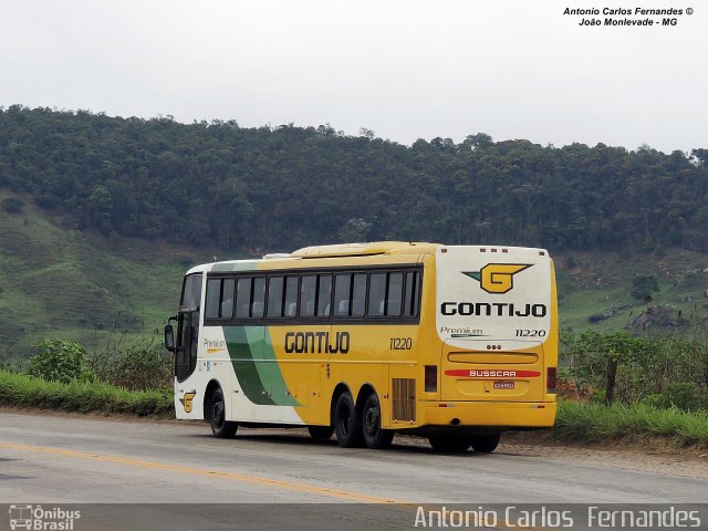 Empresa Gontijo de Transportes 11220 na cidade de João Monlevade, Minas Gerais, Brasil, por Antonio Carlos Fernandes. ID da foto: 3149569.