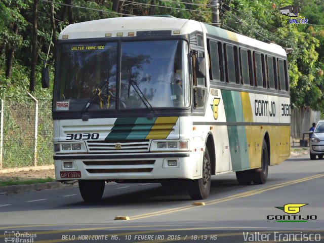 Empresa Gontijo de Transportes 3030 na cidade de Belo Horizonte, Minas Gerais, Brasil, por Valter Francisco. ID da foto: 3148840.