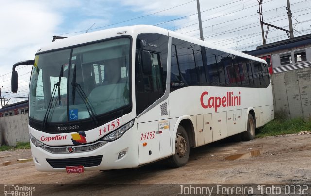 Transportes Capellini 14153 na cidade de Francisco Morato, São Paulo, Brasil, por Johnny Ferreira. ID da foto: 3148072.