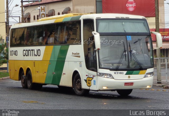 Empresa Gontijo de Transportes 11740 na cidade de Uberaba, Minas Gerais, Brasil, por Lucas Borges . ID da foto: 3151332.