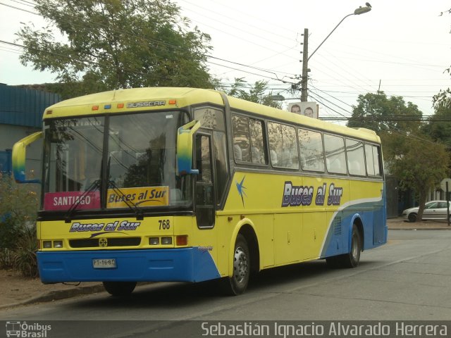Buses al Sur 768 na cidade de Santiago, Santiago, Metropolitana de Santiago, Chile, por Sebastián Ignacio Alvarado Herrera. Número da foto: #3150482.