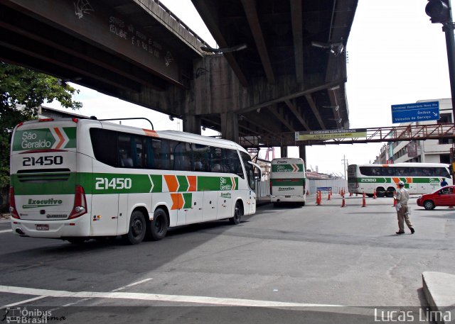 Cia. São Geraldo de Viação 21450 na cidade de Rio de Janeiro, Rio de Janeiro, Brasil, por Lucas Lima. Número da foto: #3153212.