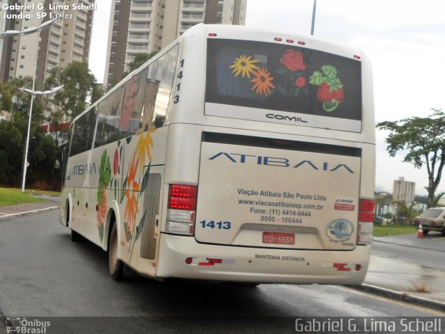Viação Atibaia São Paulo 1413 na cidade de Jundiaí, São Paulo, Brasil, por Gabriel Giacomin de Lima. Número da foto: #3152530.