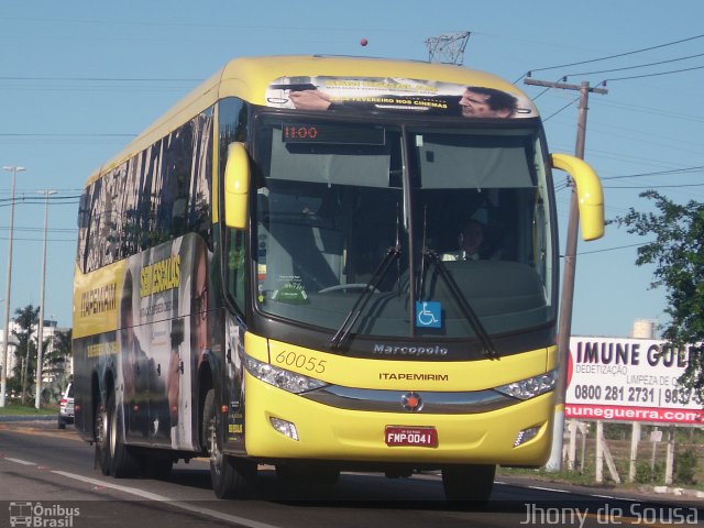 Viação Itapemirim 60055 na cidade de Campos dos Goytacazes, Rio de Janeiro, Brasil, por Jhony de Sousa. Número da foto: #3152042.