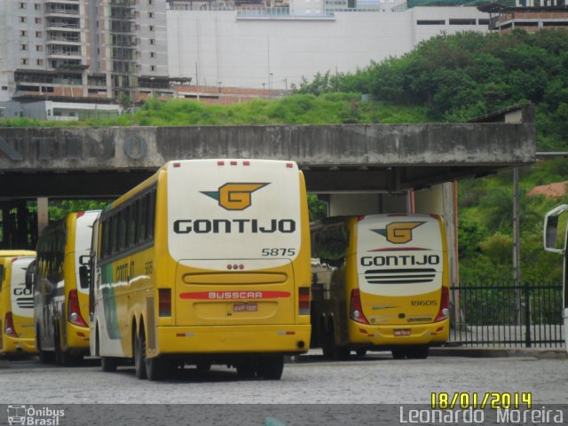 Empresa Gontijo de Transportes 5875 na cidade de Belo Horizonte, Minas Gerais, Brasil, por Leonardo  Moreira. ID da foto: 3150743.